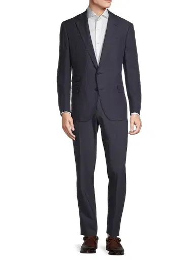Ralph Lauren Purple Label Men's Kent Linen & Silk Canvas Jacket - Navy - Size 44 | Thumbnail 2 Ralph Lauren Purple Label Men's Kent Linen & Silk Canvas Jacket - Navy - Size 44 | Thumbnail 2