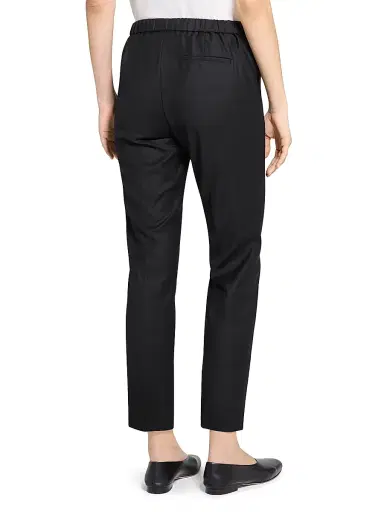 Theory Women's Treeca Wool Crop Trousers - Black | Thumbnail 5 Theory Women's Treeca Wool Crop Trousers - Black | Thumbnail 5