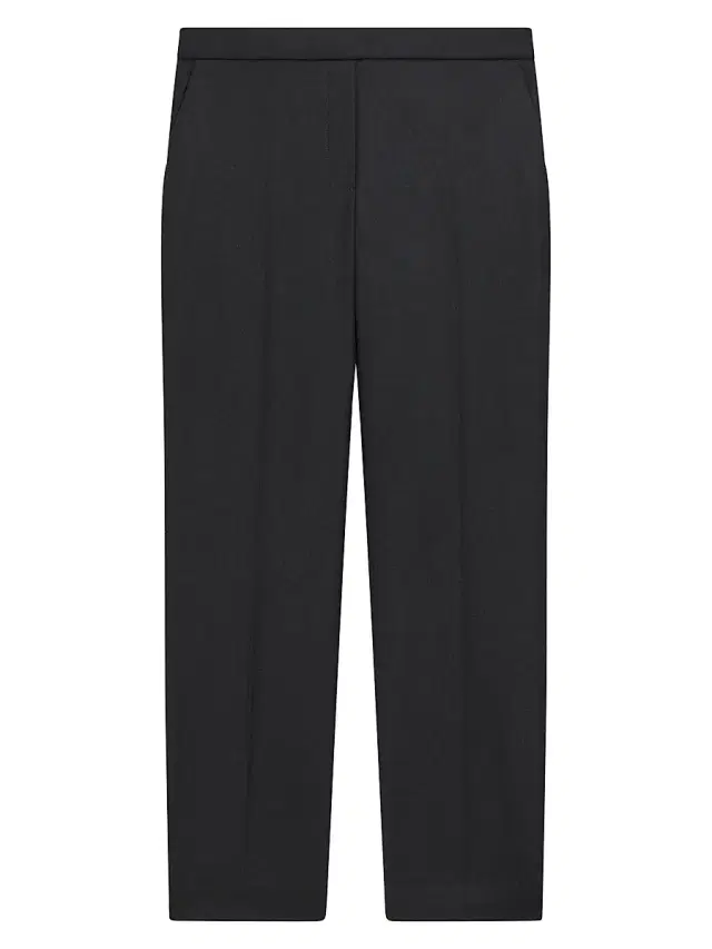 Theory Women's Treeca Wool Crop Trousers - Black