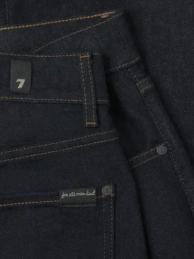 7 For All Mankind Men's Straight-Leg Five-Pocket Jeans - Rinse Blue - Size 40 | Thumbnail 6 7 For All Mankind Men's Straight-Leg Five-Pocket Jeans - Rinse Blue - Size 40 | Thumbnail 6