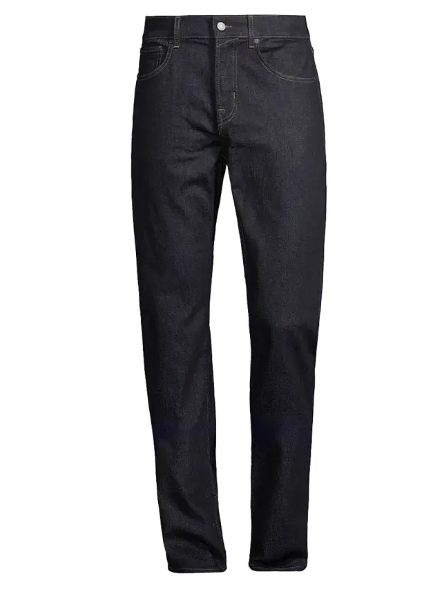 Men's Straight-Leg Five-Pocket Jeans - Rinse Blue