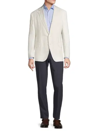 Ralph Lauren Purple Label Men's Kent Linen-Silk Sportcoat | Thumbnail 2 Ralph Lauren Purple Label Men's Kent Linen-Silk Sportcoat | Thumbnail 2