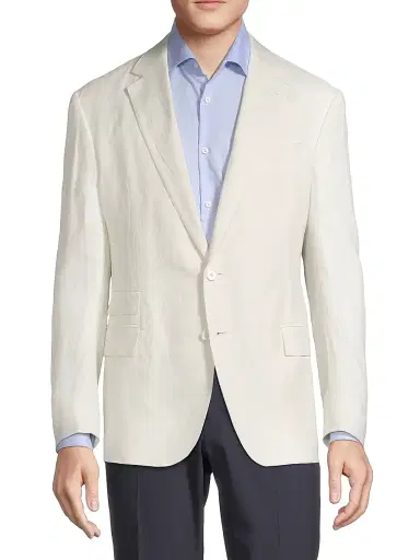 Ralph Lauren Purple Label Men's Kent Linen-Silk Sportcoat | Thumbnail 3 Ralph Lauren Purple Label Men's Kent Linen-Silk Sportcoat | Thumbnail 3