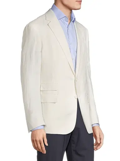 Ralph Lauren Purple Label Men's Kent Linen-Silk Sportcoat | Thumbnail 4 Ralph Lauren Purple Label Men's Kent Linen-Silk Sportcoat | Thumbnail 4