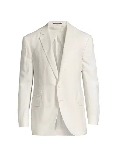 Ralph Lauren Purple Label Men's Kent Linen-Silk Sportcoat | Thumbnail 1 Ralph Lauren Purple Label Men's Kent Linen-Silk Sportcoat | Thumbnail 1
