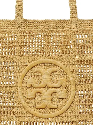 Tory Burch Women's Ella Raffia Crochet Floral Tote - Natural | Thumbnail 5