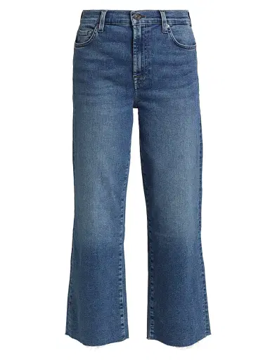 7 For All Mankind Women's Alexa Stretch-Denim Flared Jeans - Clara | Thumbnail 1