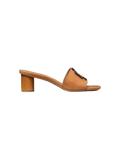Tory Burch Women's Ines 55MM Leather Mules - Tan - Size 10.5 | Thumbnail 1