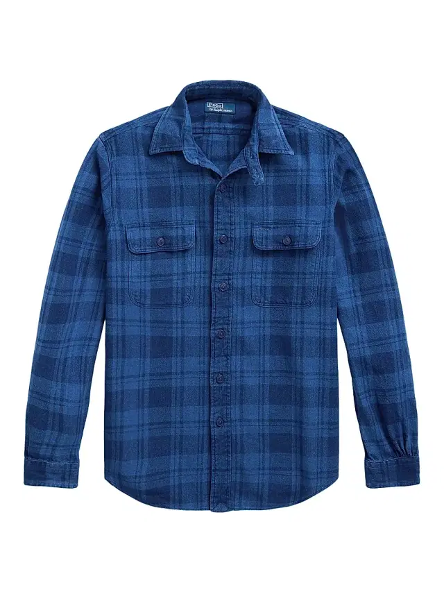Polo Ralph Lauren Men's Plaid Cotton Shirt - Indigo