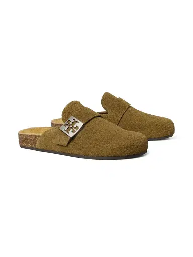 Tory Burch Women's Mellow Suede Mules - Wild Olive | Thumbnail 2 Tory Burch Women's Mellow Suede Mules - Wild Olive | Thumbnail 2