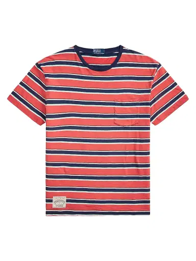 Polo Ralph Lauren Men's Striped Cotton Gauze Jersey T-Shirt - Red Multi - Size XXL | Thumbnail 1