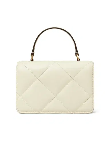 Tory Burch Women's Kira Diamond Leather Top Handle Wallet | Thumbnail 4 Tory Burch Women's Kira Diamond Leather Top Handle Wallet | Thumbnail 4