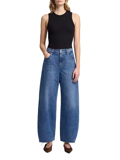 7 For All Mankind Women's Bonnie Curvilinear Mid-Rise Jeans - Santa Cruz | Thumbnail 2