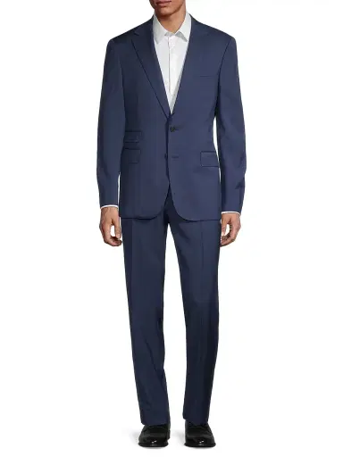 Ralph Lauren Purple Label Men's Gregory Single-Breasted Two-Button Wool Suit - Blue | Thumbnail 2 Ralph Lauren Purple Label Men's Gregory Single-Breasted Two-Button Wool Suit - Blue | Thumbnail 2