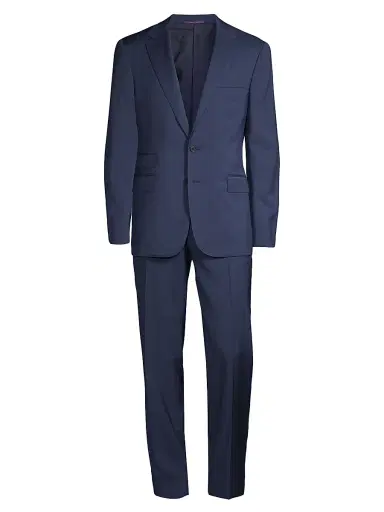 Ralph Lauren Purple Label Men's Gregory Single-Breasted Two-Button Wool Suit - Blue | Thumbnail 1 Ralph Lauren Purple Label Men's Gregory Single-Breasted Two-Button Wool Suit - Blue | Thumbnail 1