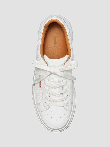 Tory Burch Women's Ladybug Leather Low-Top Sneakers - White - Size 11.5 | Thumbnail 4 Tory Burch Women's Ladybug Leather Low-Top Sneakers - White - Size 11.5 | Thumbnail 4