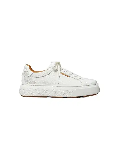 Tory Burch Women's Ladybug Leather Low-Top Sneakers - White - Size 11.5 | Thumbnail 1 Tory Burch Women's Ladybug Leather Low-Top Sneakers - White - Size 11.5 | Thumbnail 1
