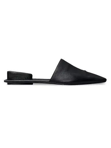 Tory Burch Women's Pierced Leather Mules - Perfectblack - Size 9 | Thumbnail 2 Tory Burch Women's Pierced Leather Mules - Perfectblack - Size 9 | Thumbnail 2