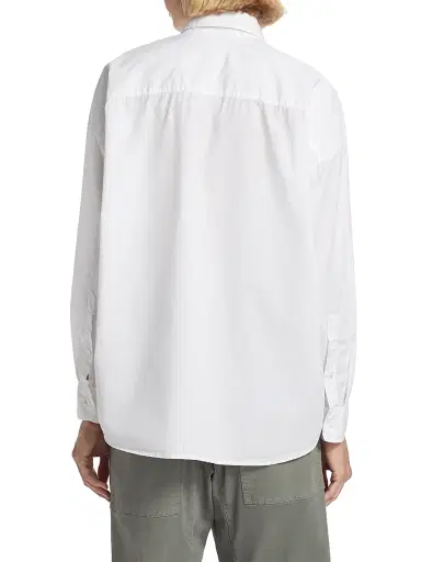 Nili Lotan Women's Mael Oversized Button-Front Shirt - White - Size Large | Thumbnail 5