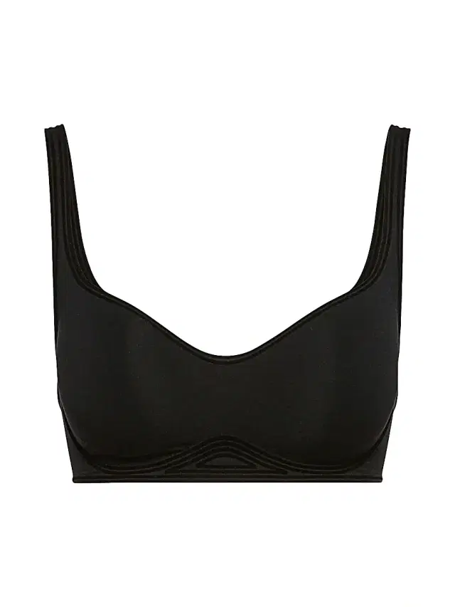 Women's 3W Cup Wireless Bra - Black