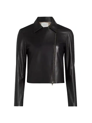 Vince Women's Leather Moto Jacket | Thumbnail 1 Vince Women's Leather Moto Jacket | Thumbnail 1