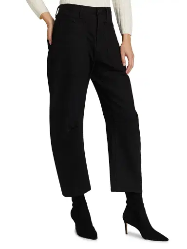 Nili Lotan Women's Shon Barrel Jeans - Black | Thumbnail 4 Nili Lotan Women's Shon Barrel Jeans - Black | Thumbnail 4