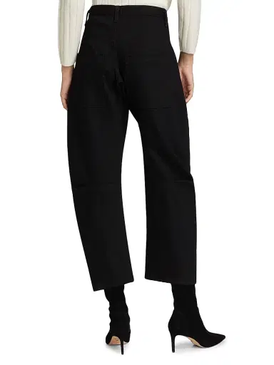 Nili Lotan Women's Shon Barrel Jeans - Black | Thumbnail 5 Nili Lotan Women's Shon Barrel Jeans - Black | Thumbnail 5