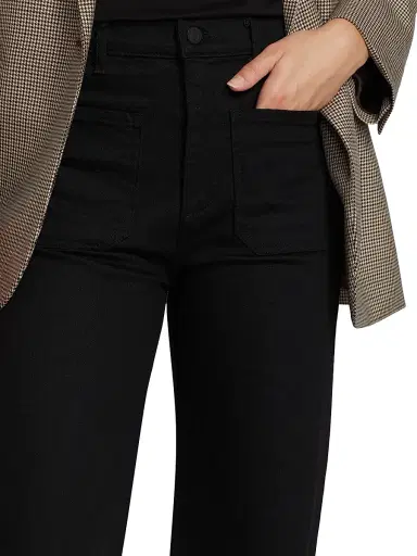 Nili Lotan Women's Florence High-Rise Wide-Leg Jeans - Black - Size 30 | Thumbnail 6 Nili Lotan Women's Florence High-Rise Wide-Leg Jeans - Black - Size 30 | Thumbnail 6
