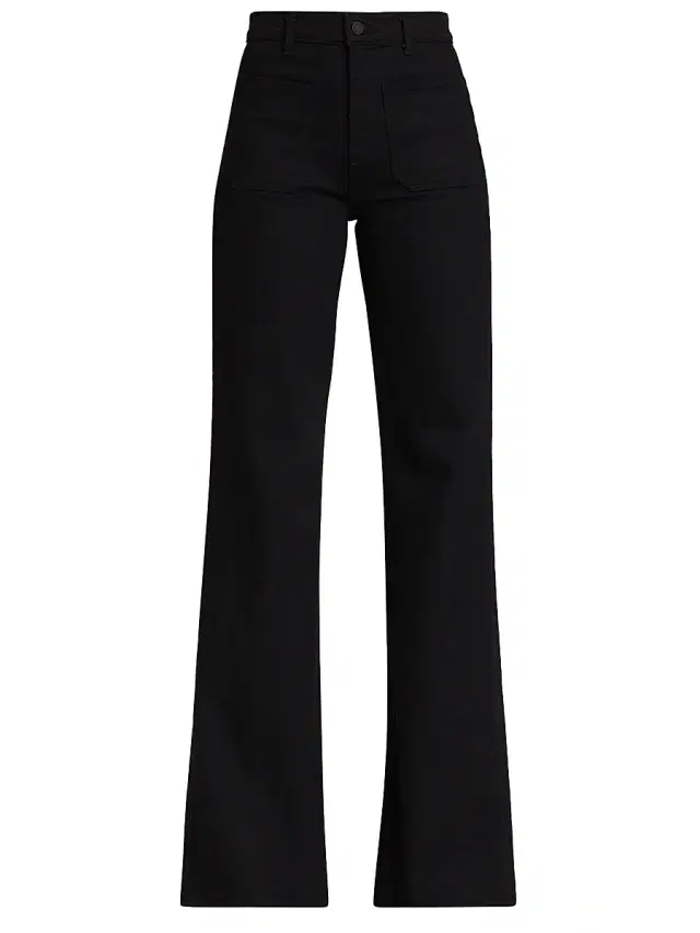 Women's Florence High-Rise Wide-Leg Jeans - Black