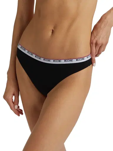 MOSCHINO Women's Logo Tape Underwear 3-Pack | Thumbnail 5