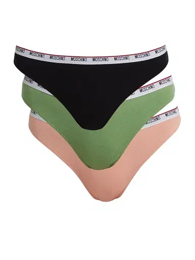 MOSCHINO Women's Logo Tape Underwear 3-Pack | Thumbnail 1