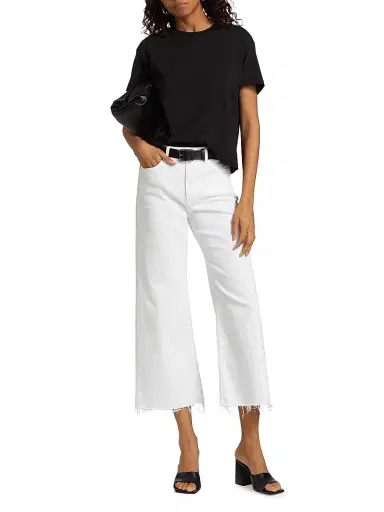 PAIGE Women's Anessa Straight-Leg Crop Jeans - Crisp White - Size 32 | Thumbnail 2 PAIGE Women's Anessa Straight-Leg Crop Jeans - Crisp White - Size 32 | Thumbnail 2
