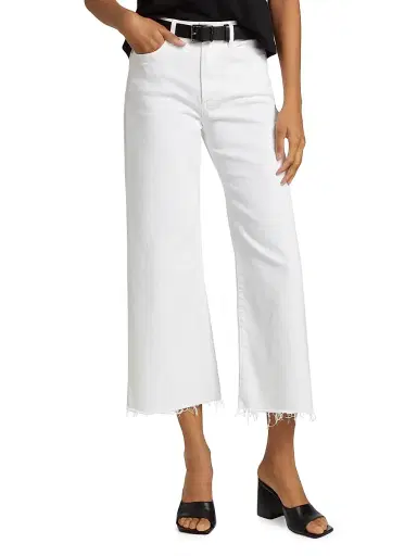 PAIGE Women's Anessa Straight-Leg Crop Jeans - Crisp White - Size 32 | Thumbnail 3 PAIGE Women's Anessa Straight-Leg Crop Jeans - Crisp White - Size 32 | Thumbnail 3