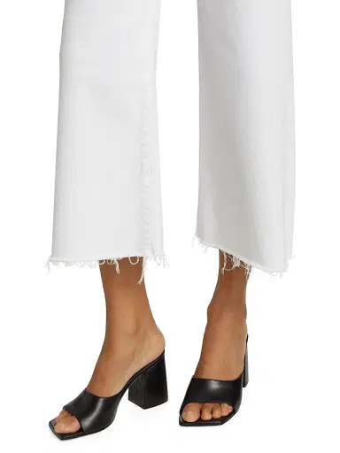 PAIGE Women's Anessa Straight-Leg Crop Jeans - Crisp White - Size 32 | Thumbnail 6 PAIGE Women's Anessa Straight-Leg Crop Jeans - Crisp White - Size 32 | Thumbnail 6