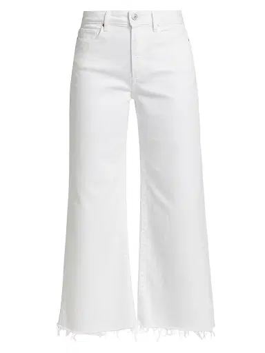 PAIGE Women's Anessa Straight-Leg Crop Jeans - Crisp White - Size 32 | Thumbnail 1 PAIGE Women's Anessa Straight-Leg Crop Jeans - Crisp White - Size 32 | Thumbnail 1