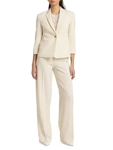 Vince Women's Crepe Single-Breasted Blazer | Thumbnail 2