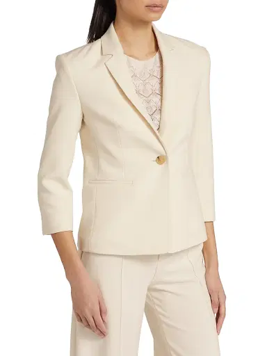 Vince Women's Crepe Single-Breasted Blazer | Thumbnail 4