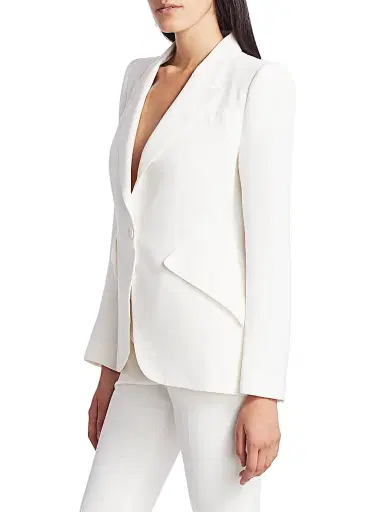 Alexander McQueen Women's Tailored Peak-Lapel Jacket | Thumbnail 3 Alexander McQueen Women's Tailored Peak-Lapel Jacket | Thumbnail 3
