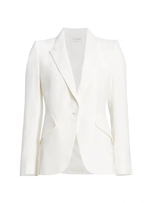 McQueen Women's Tailored Peak-Lapel Jacket -