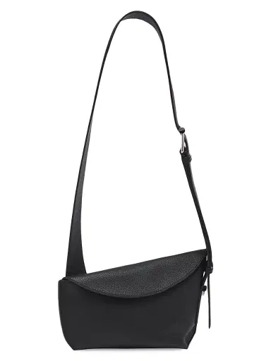 Alexander McQueen Men's T-Bar Leather Sling Bag - Black Silver | Thumbnail 1