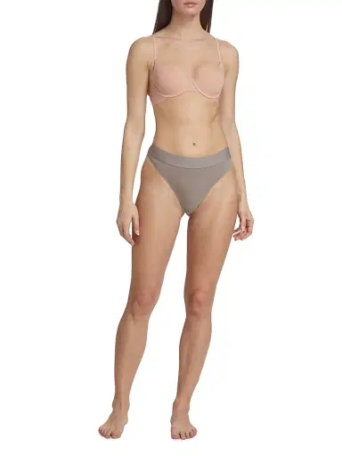 Wolford Women's Beauty Cotton Demi Underwire Bra - Powder Pink - Size 38E | Thumbnail 2