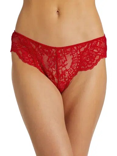 Wolford Women's Belle Fleur Lace Bikini Brief - Red - Size XL | Thumbnail 2