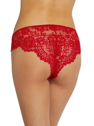 Wolford Women's Belle Fleur Lace Bikini Brief - Red - Size XL | Thumbnail 3