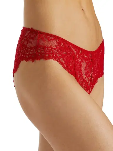 Wolford Women's Belle Fleur Lace Bikini Brief - Red - Size XL | Thumbnail 4