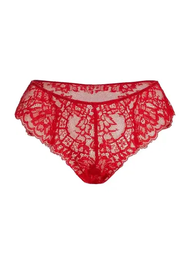 Wolford Women's Belle Fleur Lace Bikini Brief - Red - Size XL | Thumbnail 1