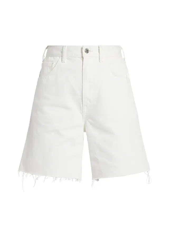 Women's Russel Raw Denim Shorts - Cream