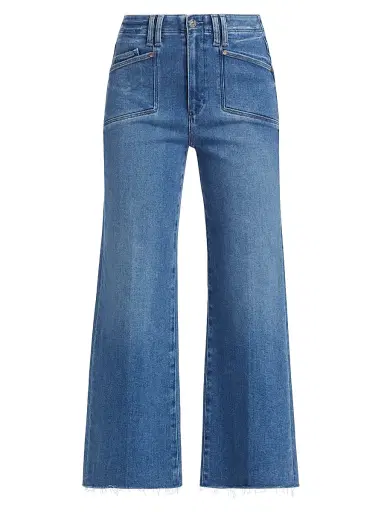 PAIGE Women's Anessa Raw Wide-Leg Jeans - Sunnie Distressed - Size 32 | Thumbnail 1 PAIGE Women's Anessa Raw Wide-Leg Jeans - Sunnie Distressed - Size 32 | Thumbnail 1