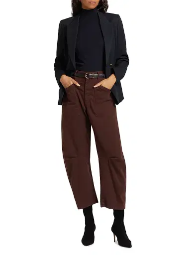 Nili Lotan Women's Veda Wool Double-Breasted Jacket - Midnight - Size 8 | Thumbnail 2