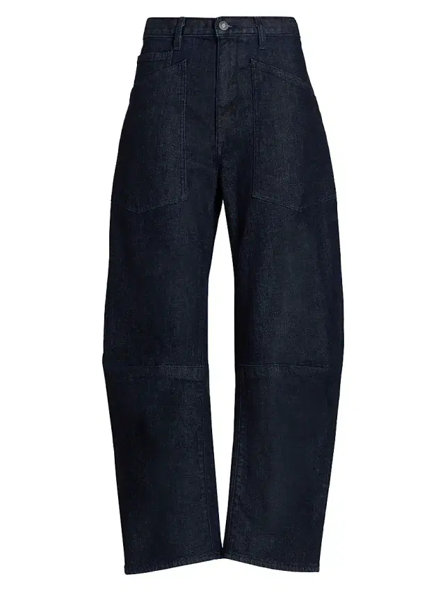 Nili Lotan Women's Shon Barrel Jeans - Indigo Rinse