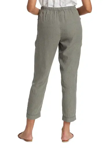 Splendid Women's Gia Drawstring Straight-Leg Crop Pants - Soft Vob | Thumbnail 5